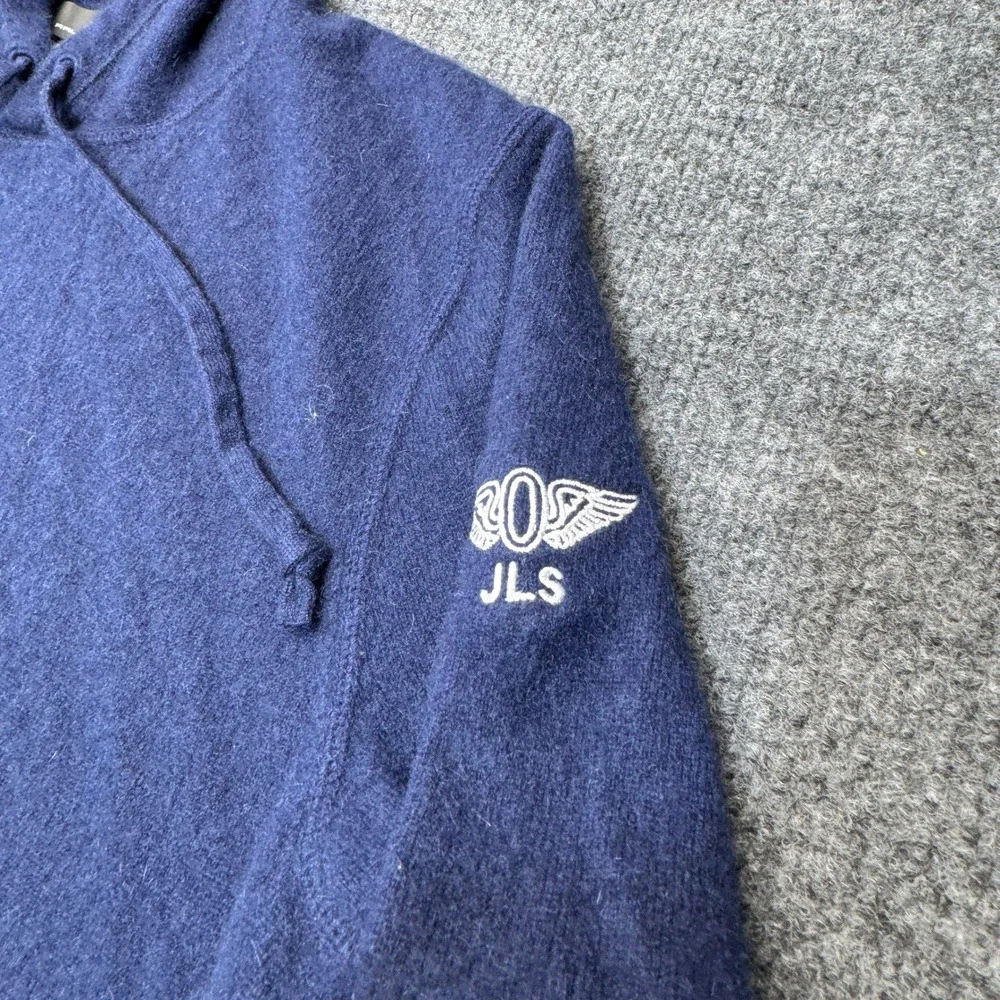 Polo Ralph Lauren Hoodie Mens Large Blue RLX Cashmere Olympic Club Pullover Golf